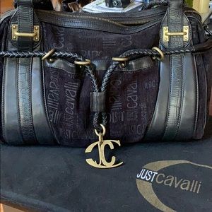 Just Cavalier black hobo bag